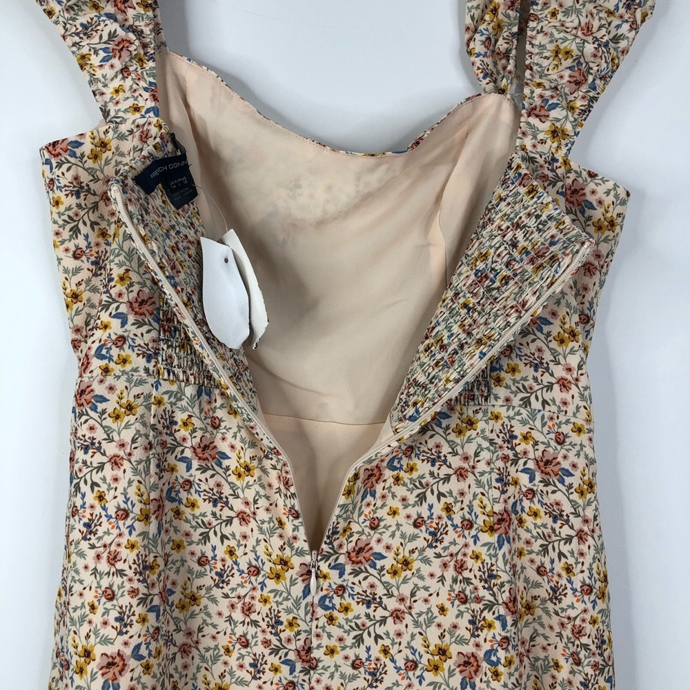 French Connection DELMIRA VERONA SMOCK MINI DRESS Modern Bridgerton Style - Picture 5 of 7